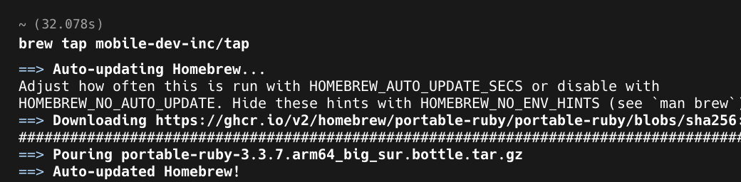 brew tap mobile-dev-inc/tap