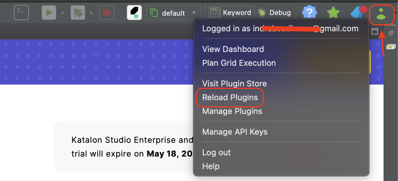Katalon Studio User Icon