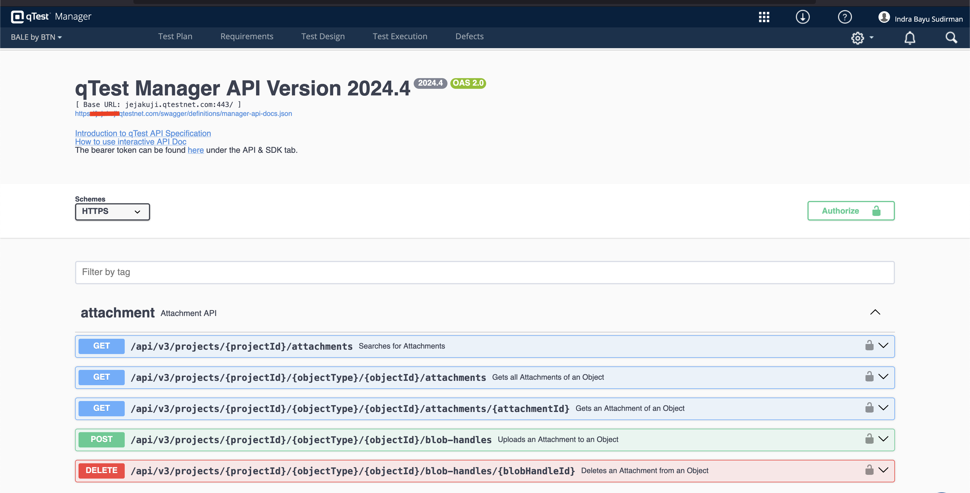 qTest Swagger API Documentation